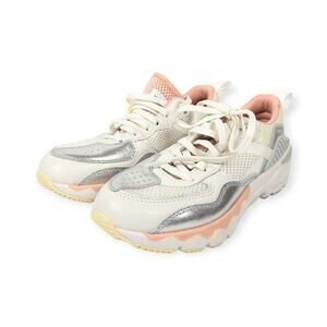 NWT Brand Black White Pink Nebula XS Trek Sneakers Size 5.5